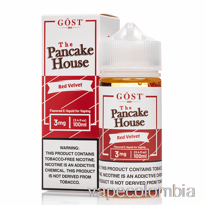 Vape Desechable Terciopelo Rojo - The Pancake House - Gost Vapor - 100ml 6mg